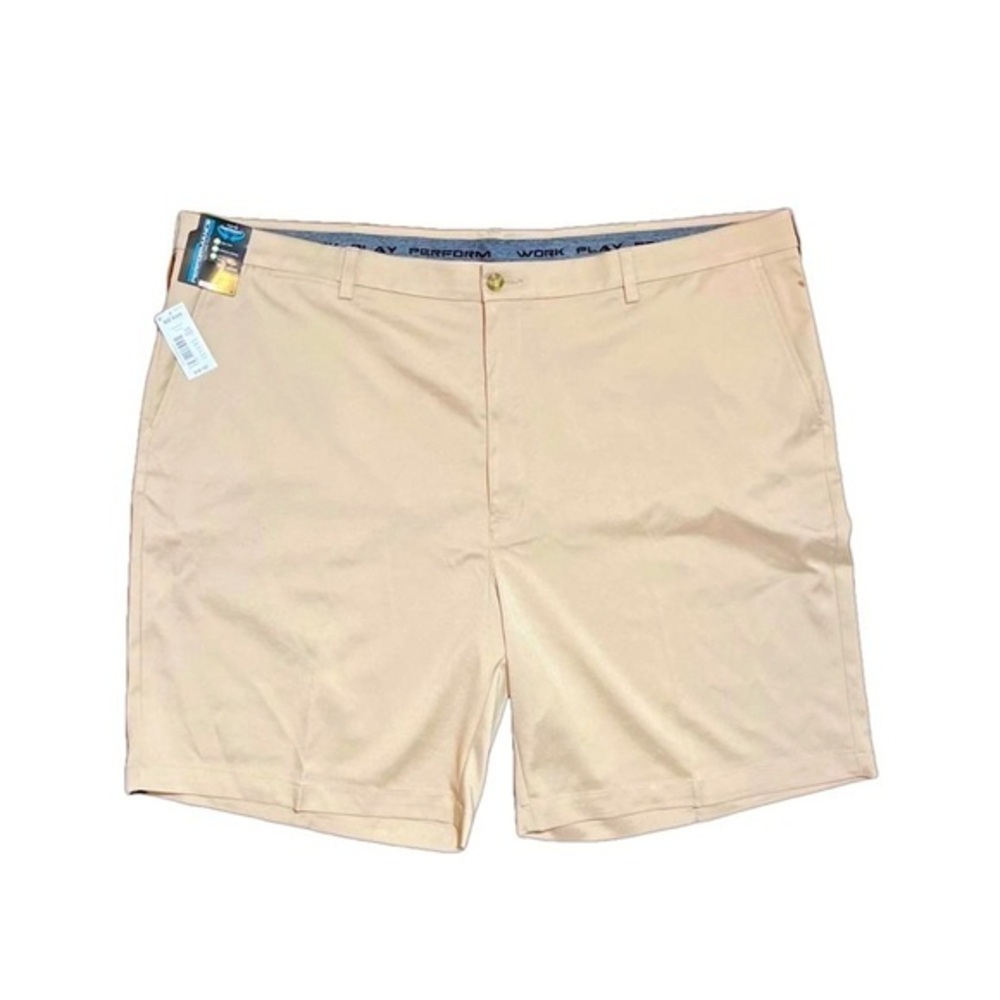 ⭐️ Round Tree & Yorke Big Man classic fit flat front Khaki shorts- 48B
